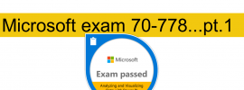 Microsoft exam 70-778 passed badge in dear Power BI category banner